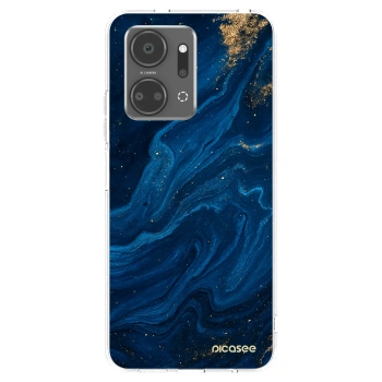 Picasee husă transparentă din silicon pentru Honor X7a - Blue