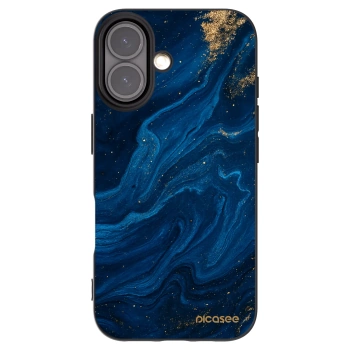 Picasee husă neagră din silicon pentru Apple iPhone 16 - Blue
