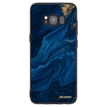 Picasee husă neagră din silicon pentru Samsung Galaxy S8 G950F - Blue