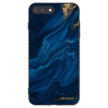 Picasee husă neagră din silicon pentru Apple iPhone 8 Plus - Blue
