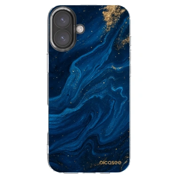 Picasee husă transparentă din silicon pentru Apple iPhone 16 Plus - Blue