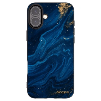 Picasee husă neagră din silicon pentru Apple iPhone 16 Plus - Blue