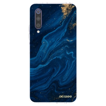 Picasee husă transparentă din silicon pentru Xiaomi Mi 9 - Blue