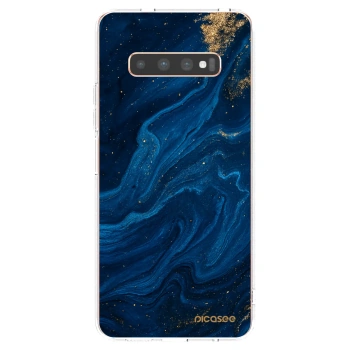 Picasee husă transparentă din silicon pentru Samsung Galaxy S10 Plus G975 - Blue