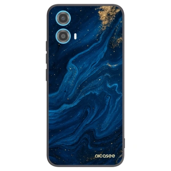 Picasee husă neagră din silicon pentru Motorola Moto G34 5G - Blue
