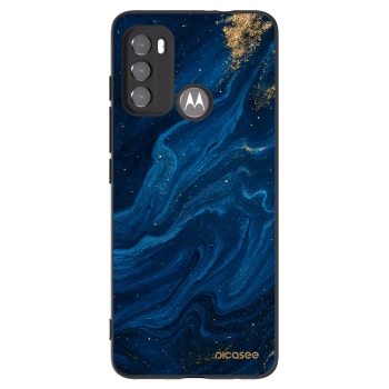 Picasee husă neagră din silicon pentru Motorola Edge 60 5G - Blue