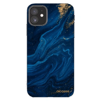 Picasee husă transparentă din silicon pentru Apple iPhone 11 - Blue