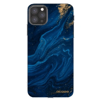 Picasee husă transparentă din silicon pentru Apple iPhone 11 Pro Max - Blue