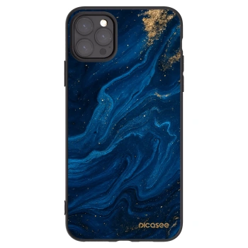 Picasee husă neagră din silicon pentru Apple iPhone 11 Pro Max - Blue