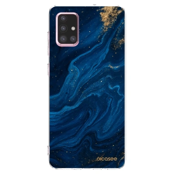Picasee husă transparentă din silicon pentru Samsung Galaxy A71 A715F - Blue