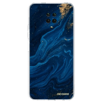 Picasee husă transparentă din silicon pentru Xiaomi Redmi Note 9 Pro - Blue