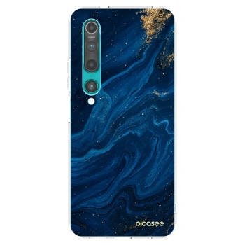 Picasee husă transparentă din silicon pentru Xiaomi Mi 10 - Blue