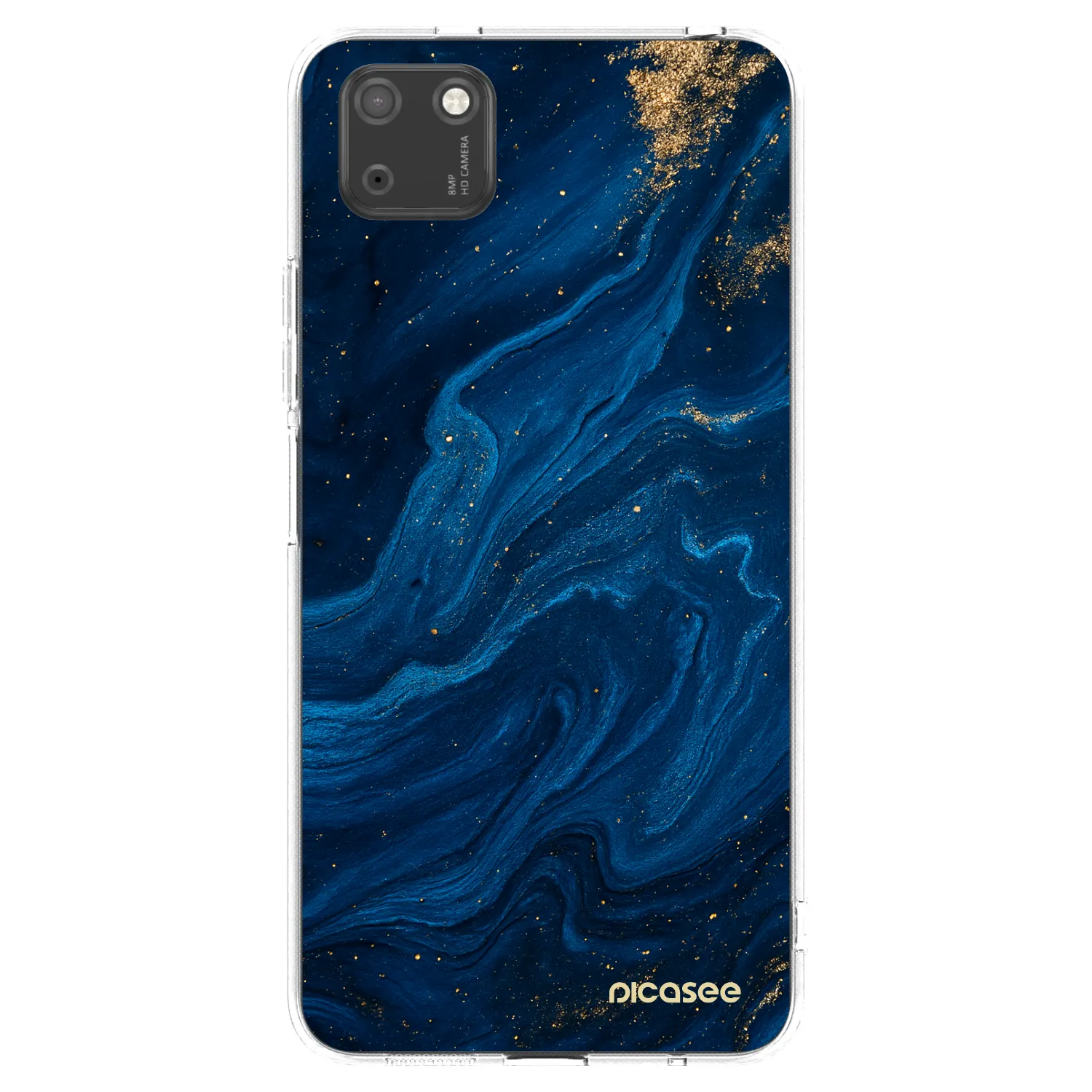 Picasee husă transparentă din silicon pentru Huawei Y5P - Blue