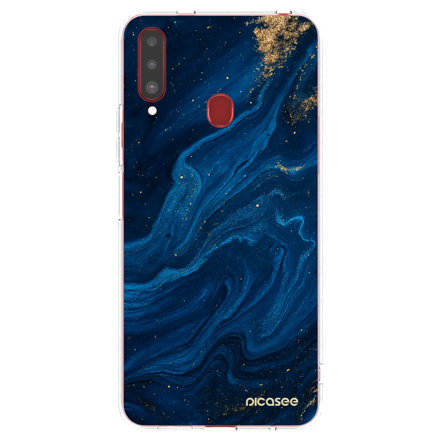 Picasee husă transparentă din silicon pentru Samsung Galaxy A20s - Blue