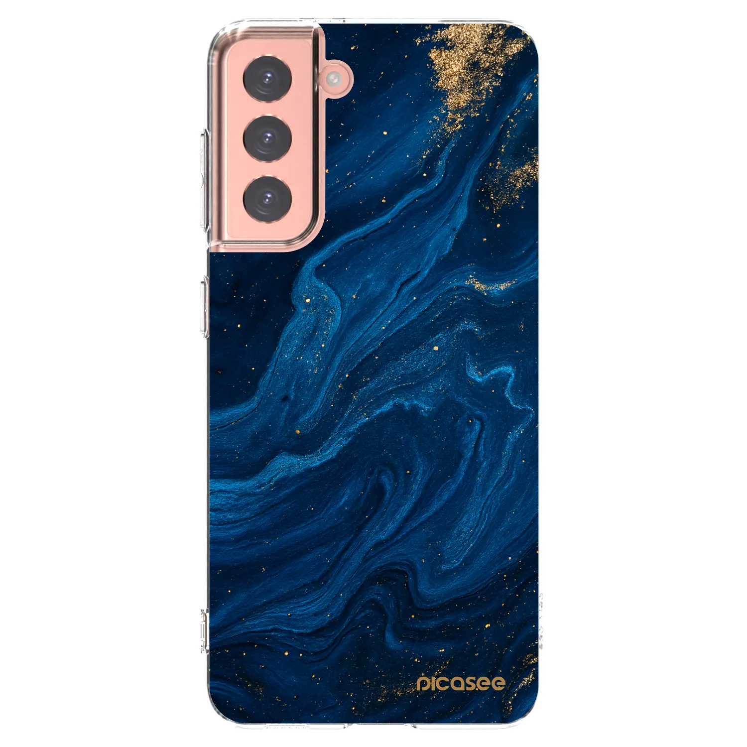 Picasee husă transparentă din silicon pentru Samsung Galaxy S21 5G G991B - Blue