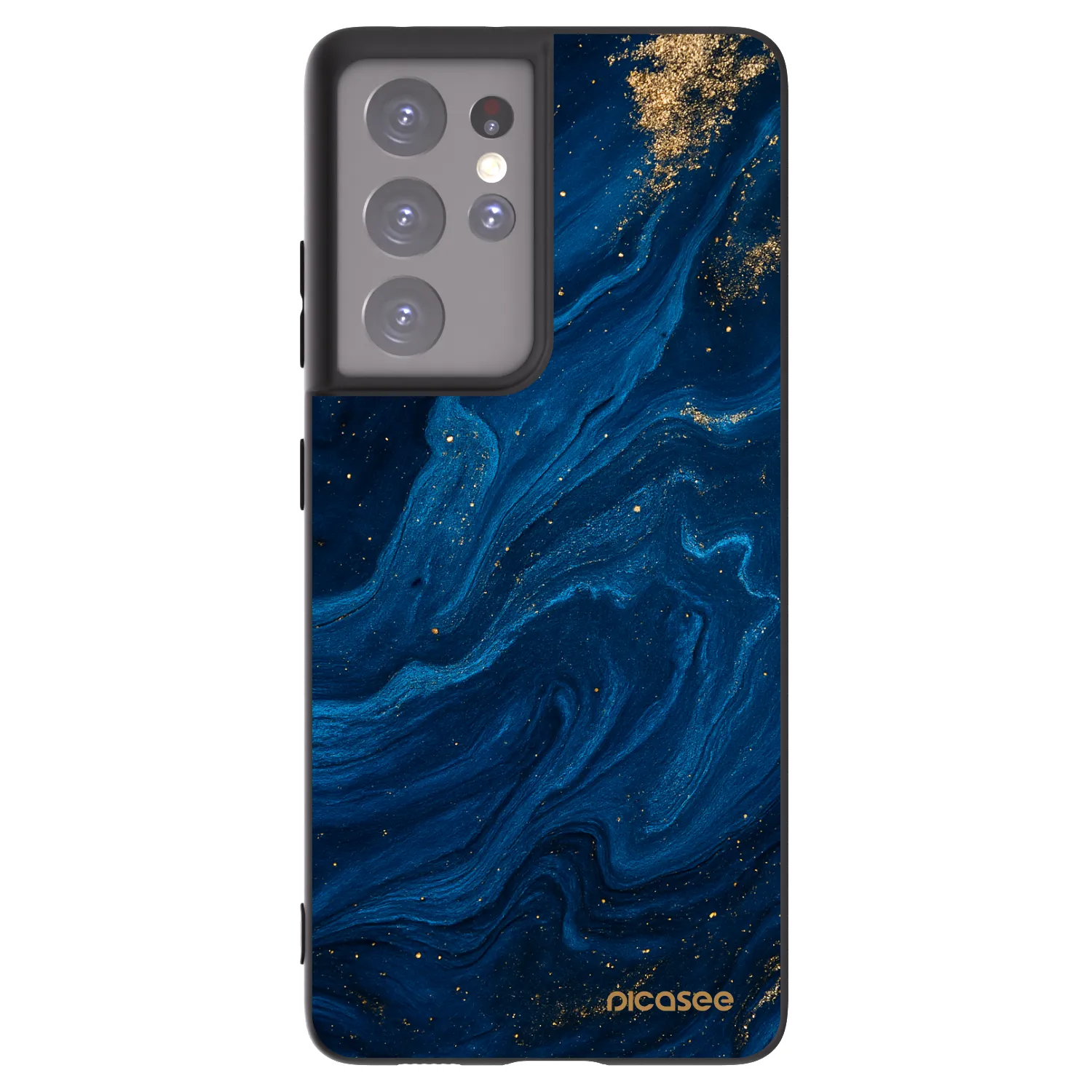 Picasee husă neagră din silicon pentru Samsung Galaxy S21 Ultra 5G G998B - Blue