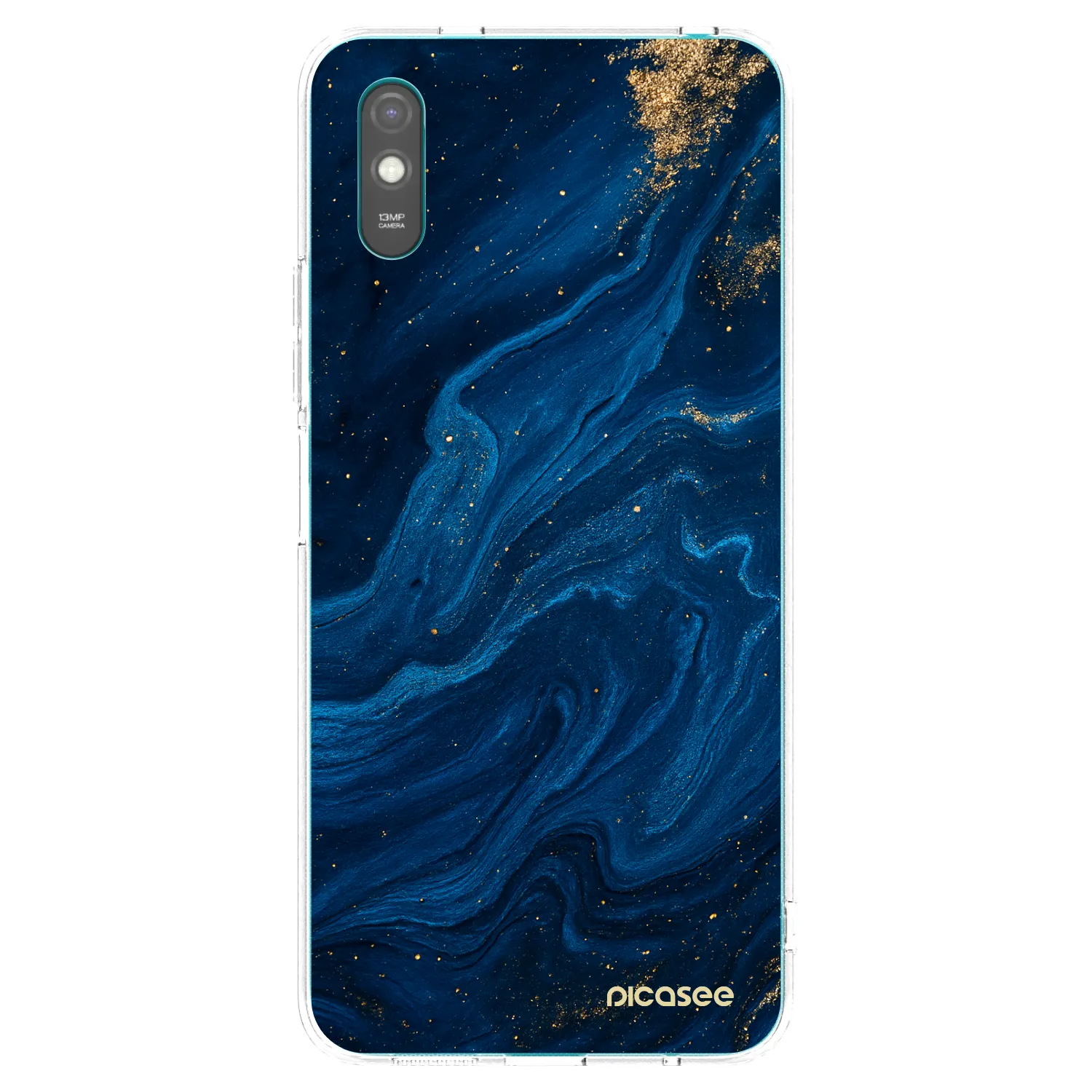 Picasee husă transparentă din silicon pentru Xiaomi Redmi 9AT - Blue