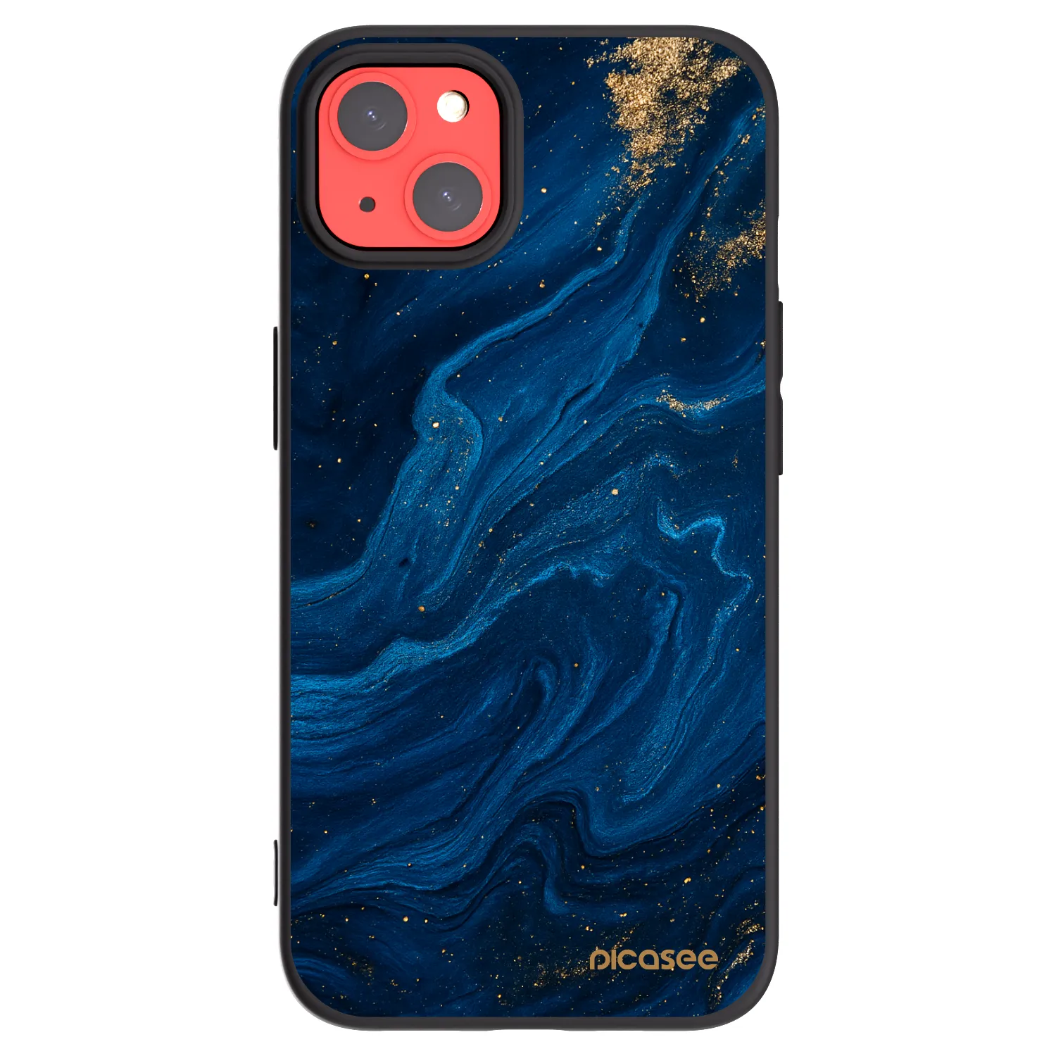 Picasee husă neagră din silicon pentru Apple iPhone 13 - Blue