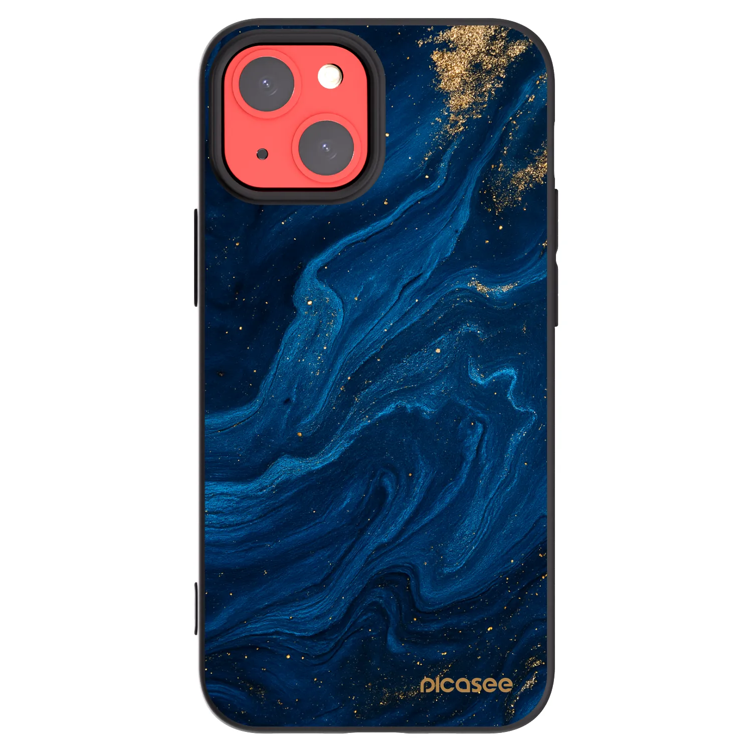 Picasee husă neagră din silicon pentru Apple iPhone 13 mini - Blue
