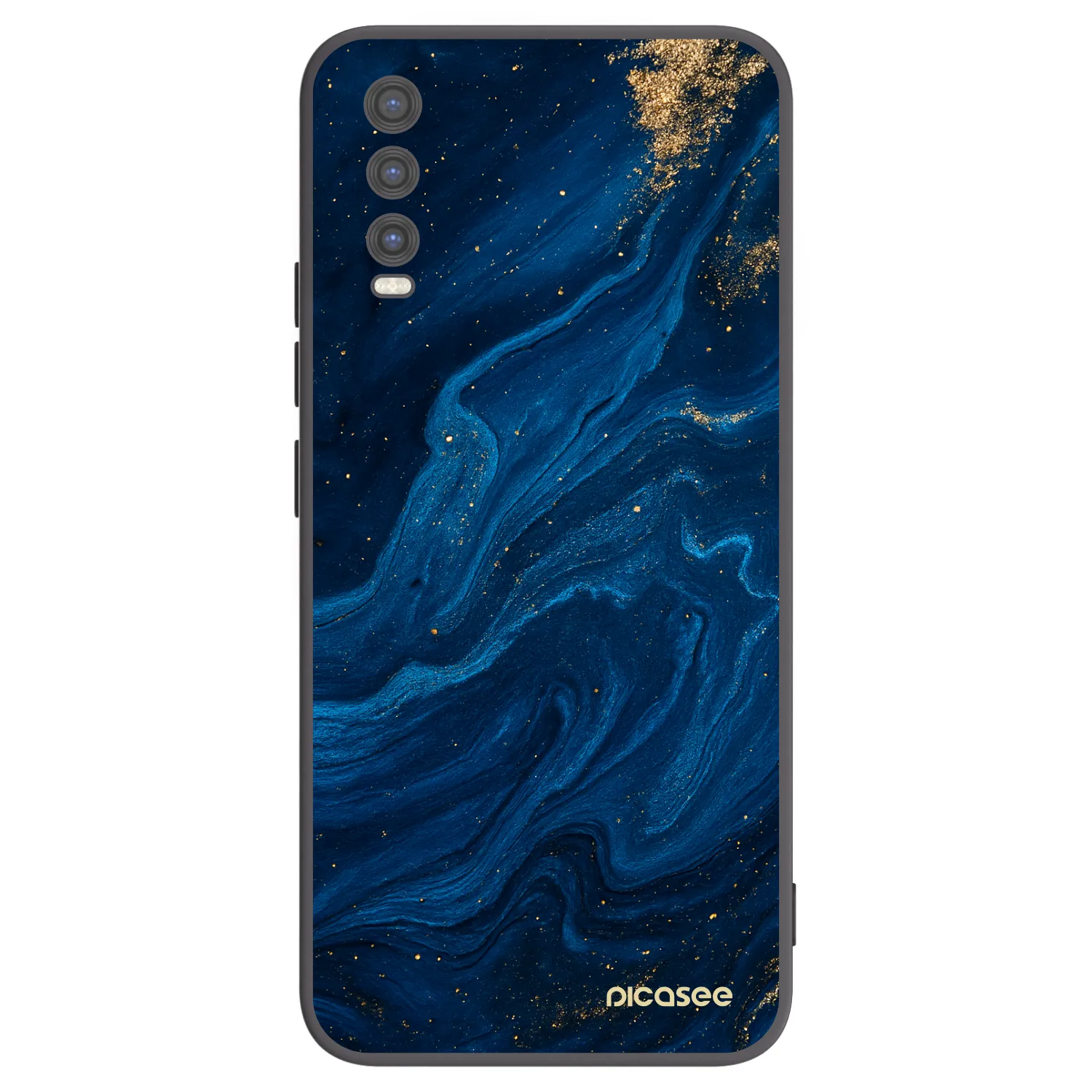Picasee husă neagră din silicon pentru Vivo Y20s - Blue