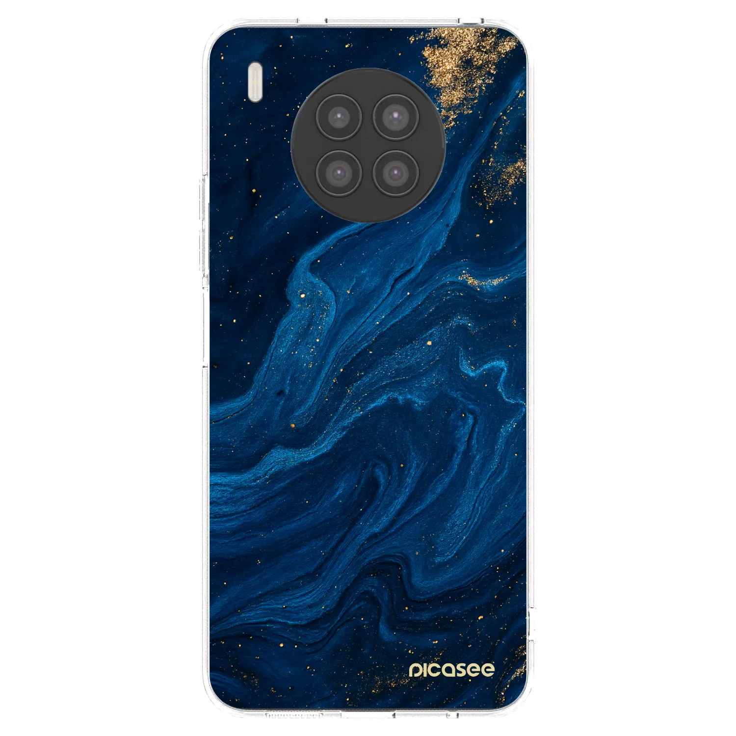 Picasee husă transparentă din silicon pentru Huawei Nova 8i - Blue