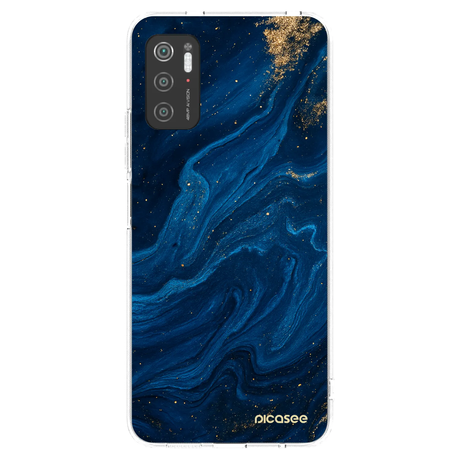 Picasee husă transparentă din silicon pentru Xiaomi Poco M3 Pro 5G - Blue