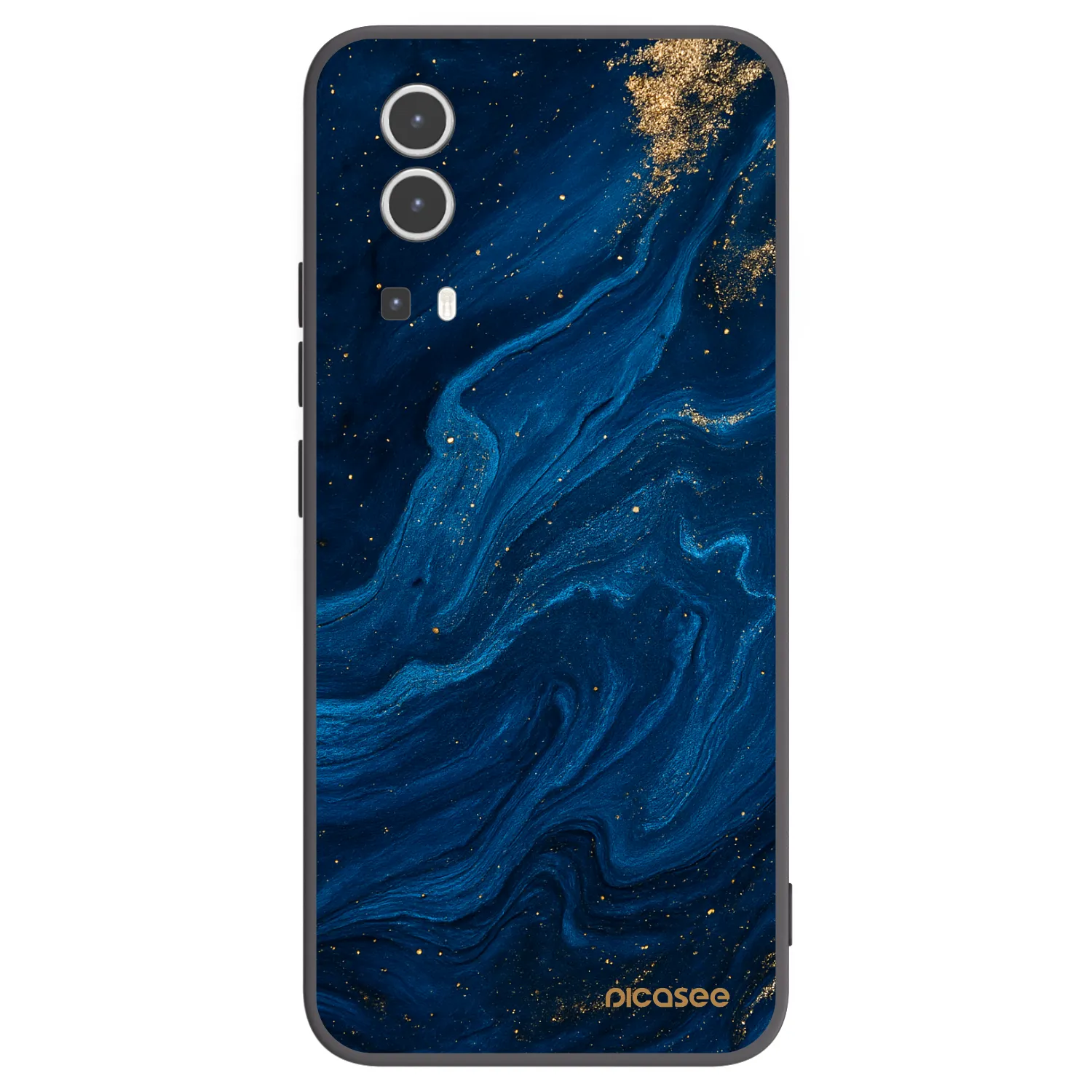 Picasee husă neagră din silicon pentru Vivo Y72 5G - Blue