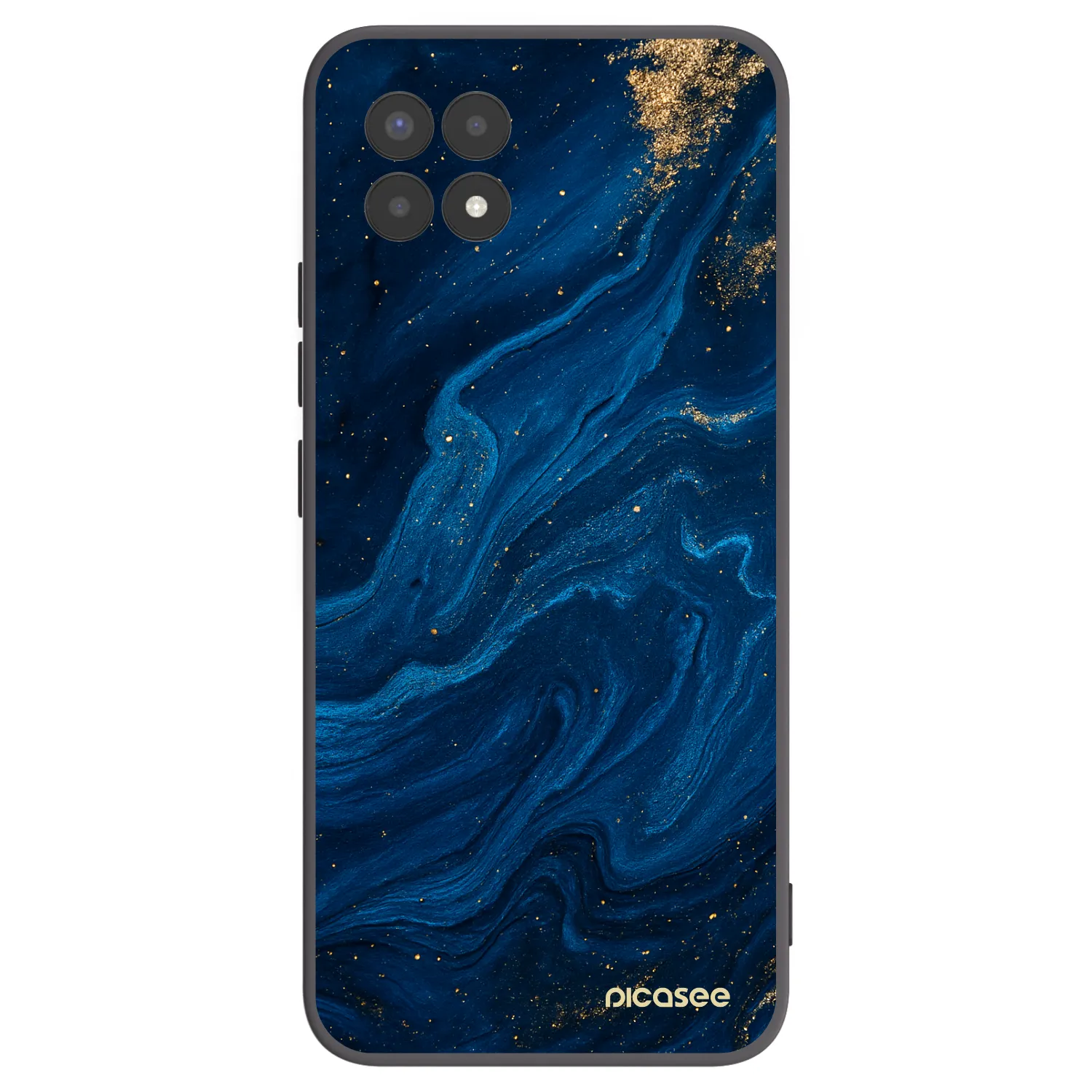 Picasee husă neagră din silicon pentru Realme 8i - Blue