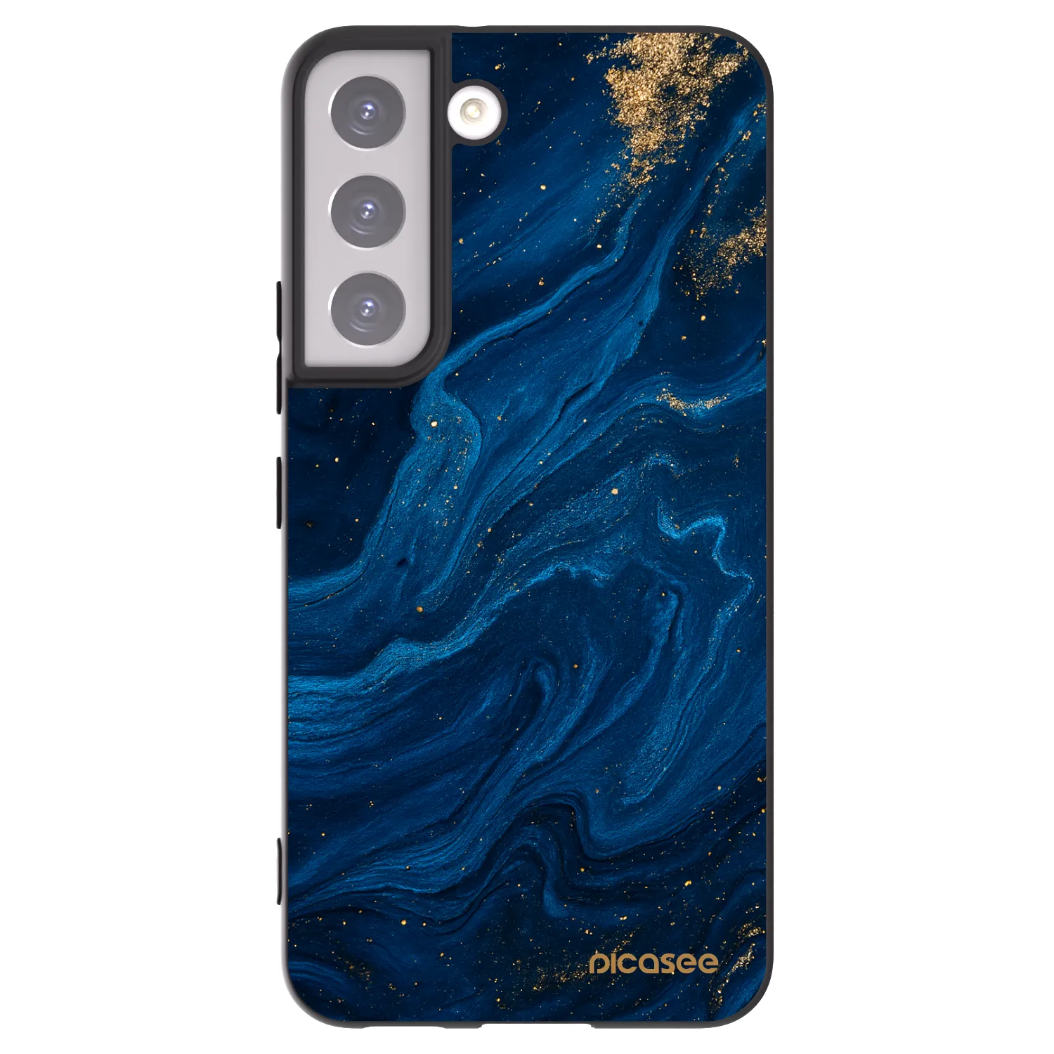 Picasee husă neagră din silicon pentru Samsung Galaxy S22 5G - Blue
