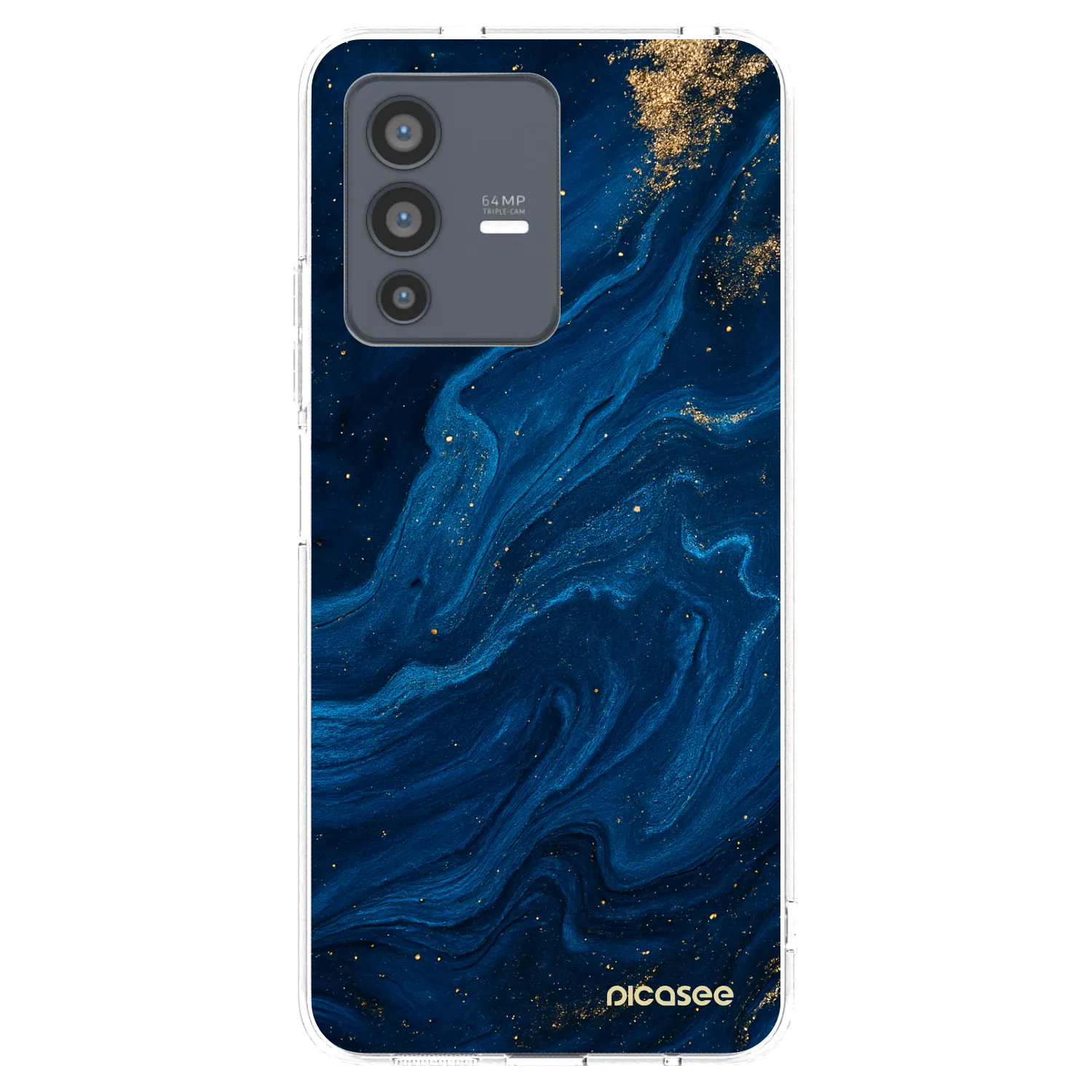 Picasee husă transparentă din silicon pentru Vivo V23 5G - Blue