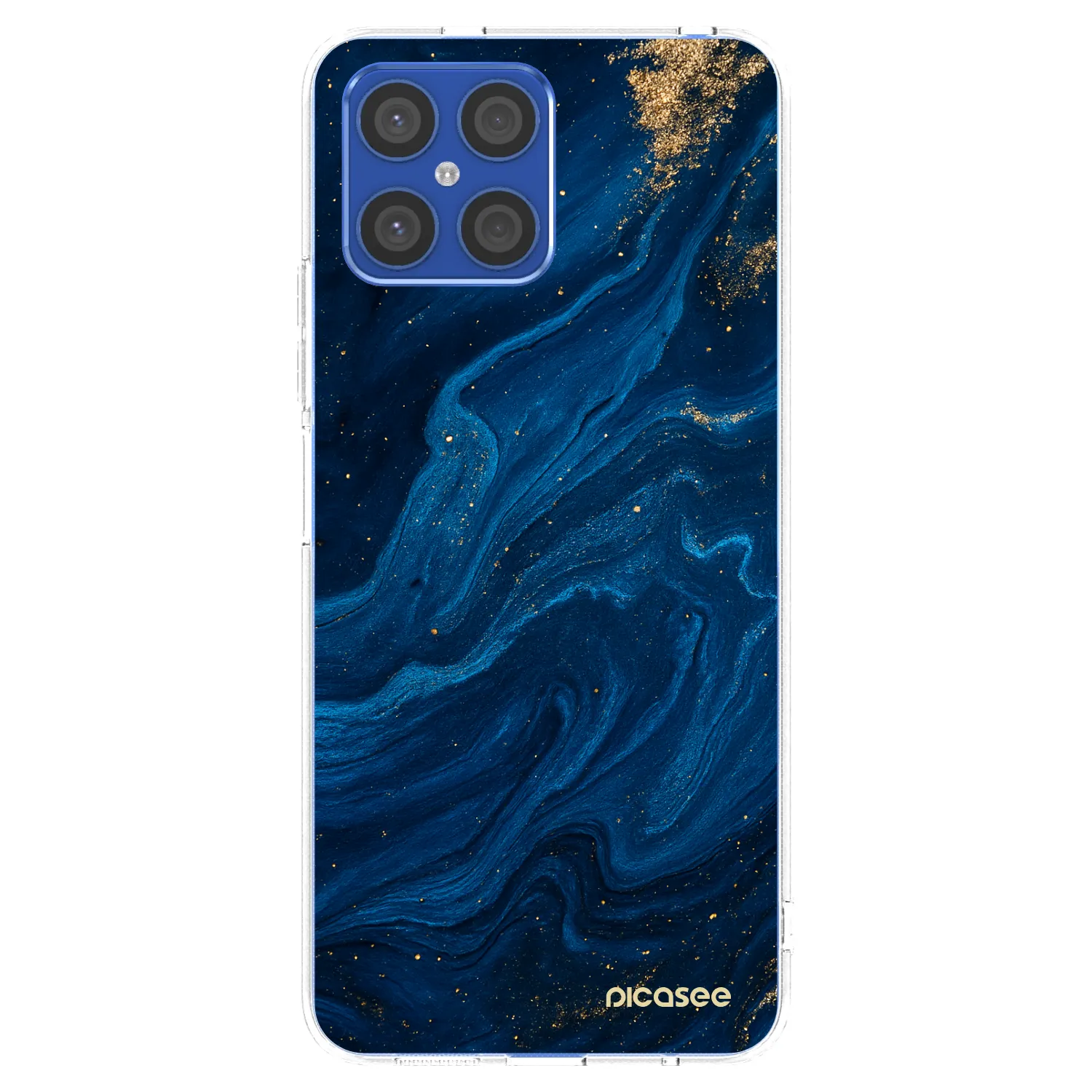 Picasee husă transparentă din silicon pentru Honor X8 4G - Blue