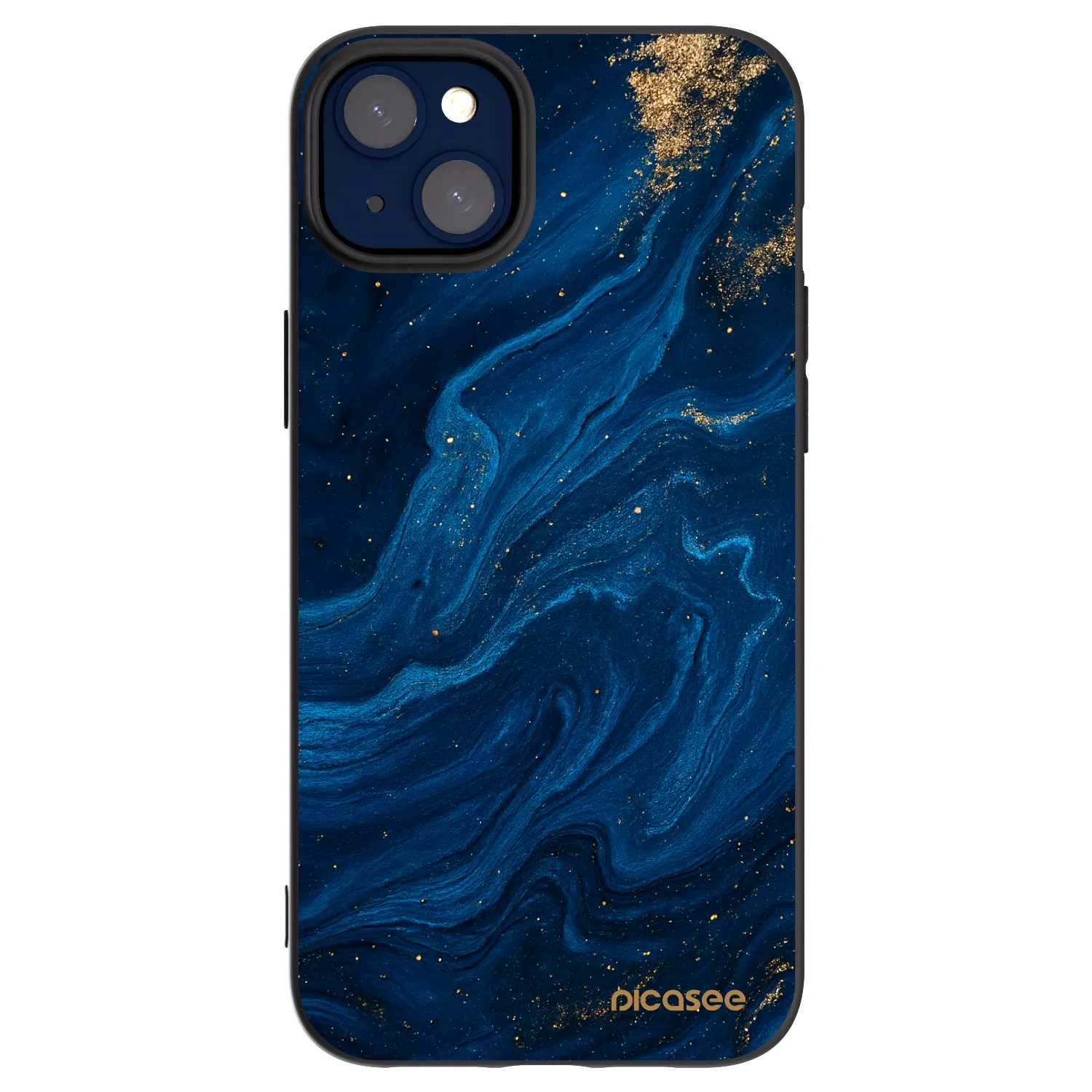 Picasee husă neagră din silicon pentru Apple iPhone 14 Plus - Blue