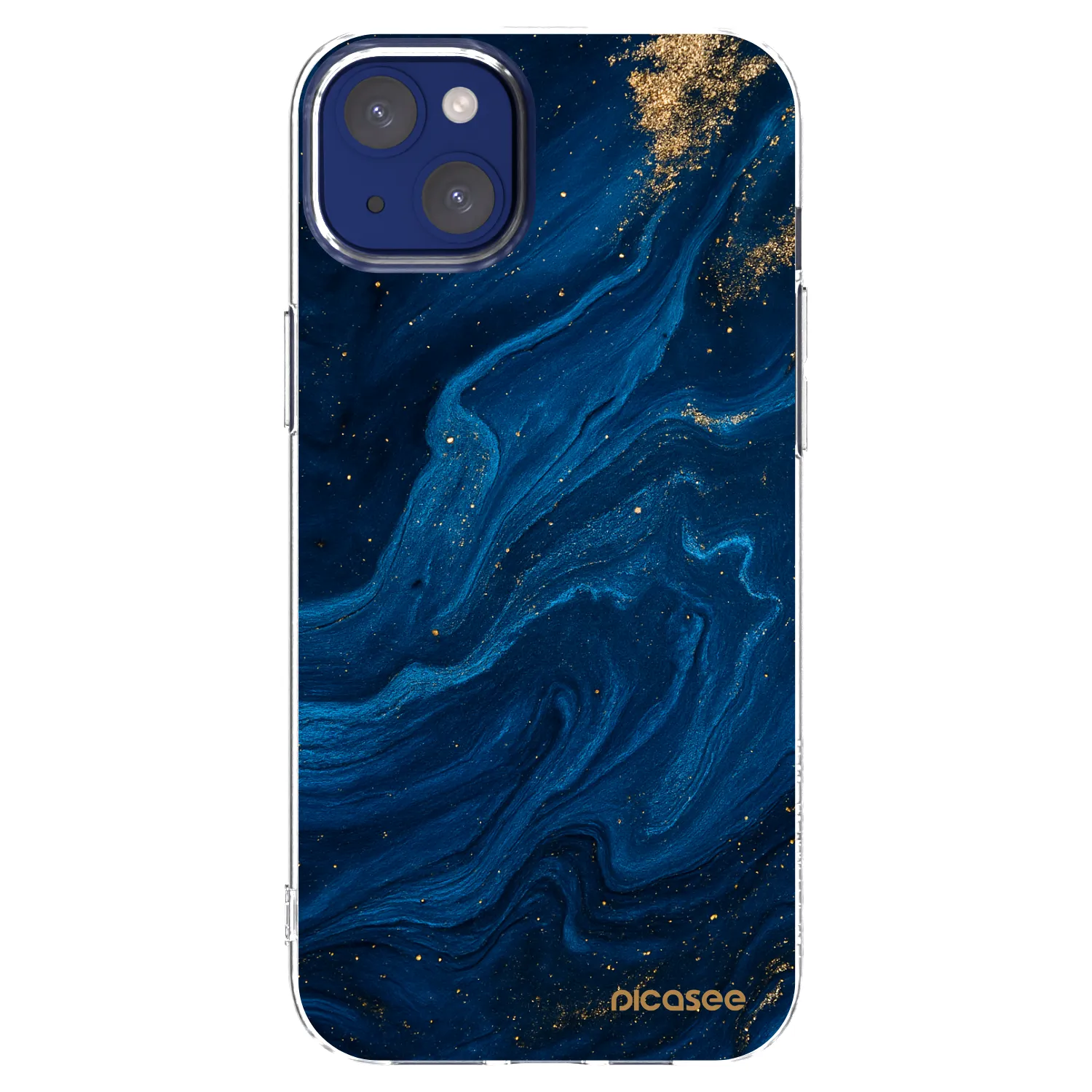 Picasee husă transparentă din silicon pentru Apple iPhone 14 Plus - Blue