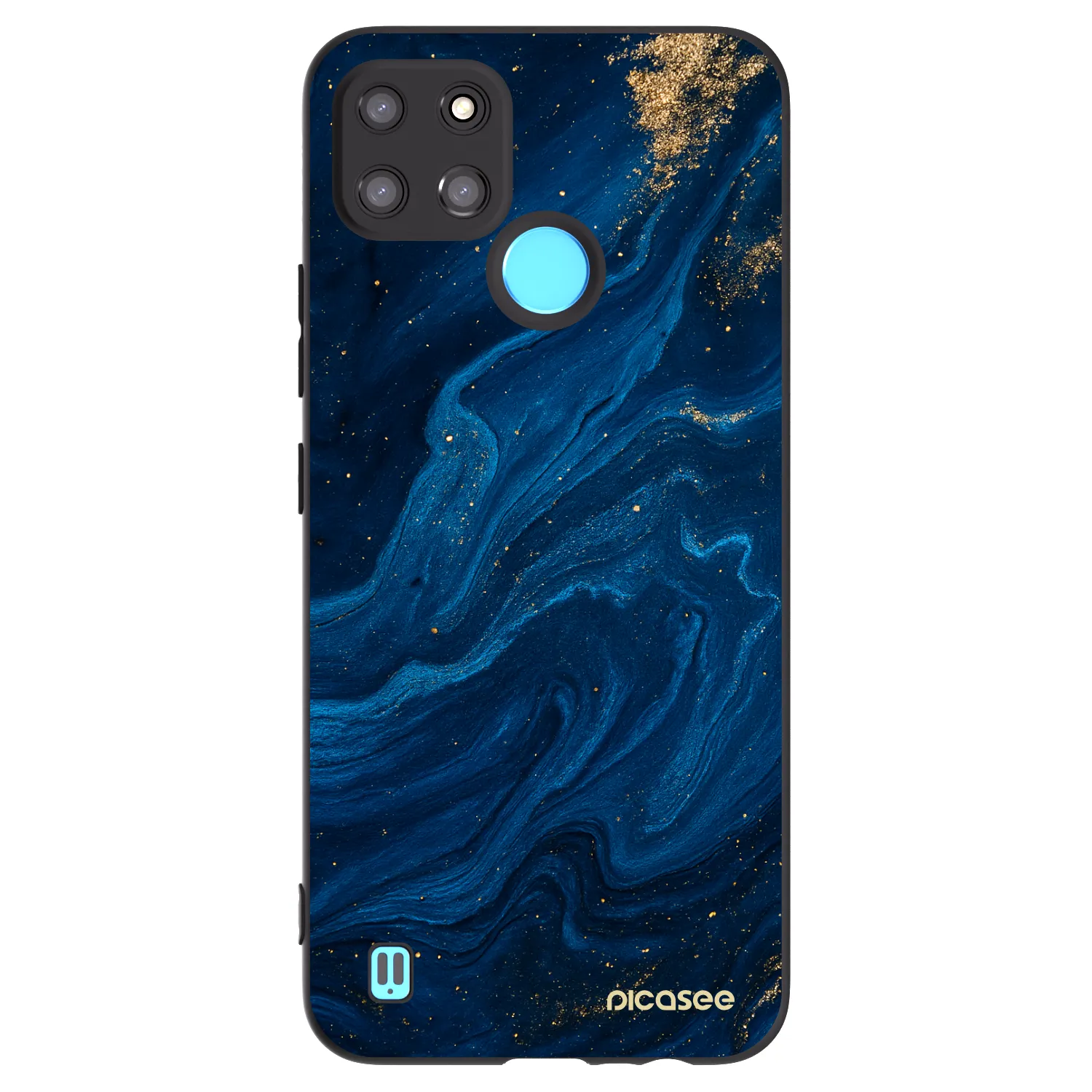 Picasee husă neagră din silicon pentru Realme C21Y - Blue