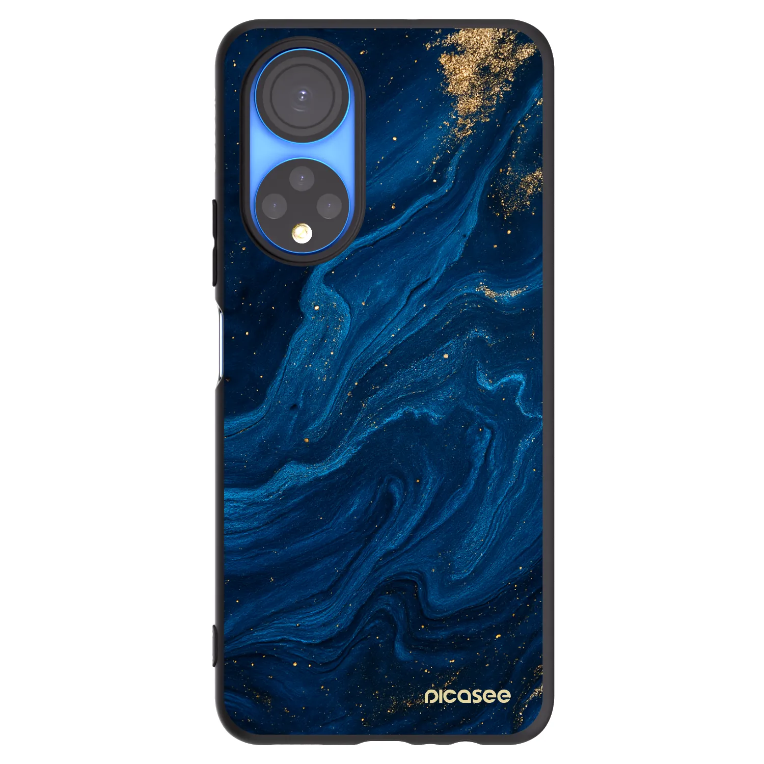 Picasee husă neagră din silicon pentru Honor X7 - Blue