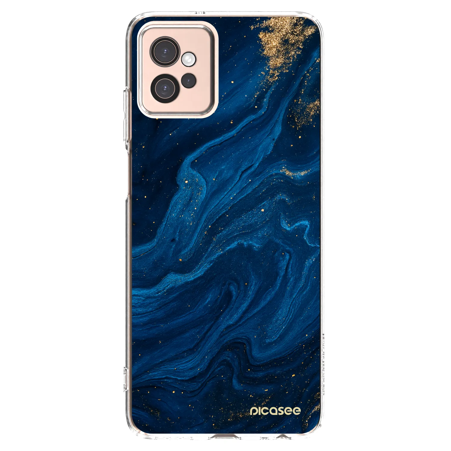 Picasee husă transparentă din silicon pentru Motorola Moto G32 - Blue