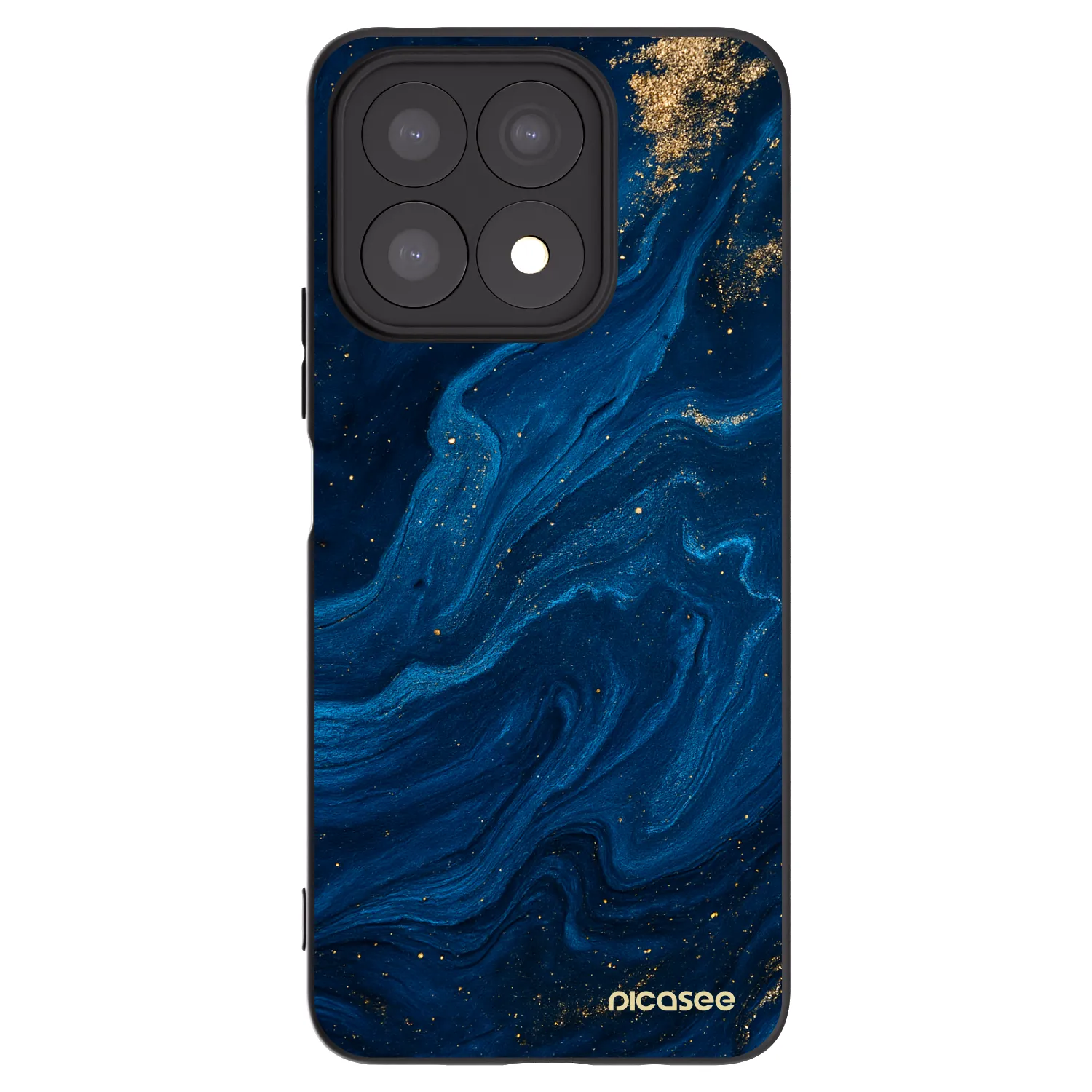 Picasee husă neagră din silicon pentru Honor X8a - Blue