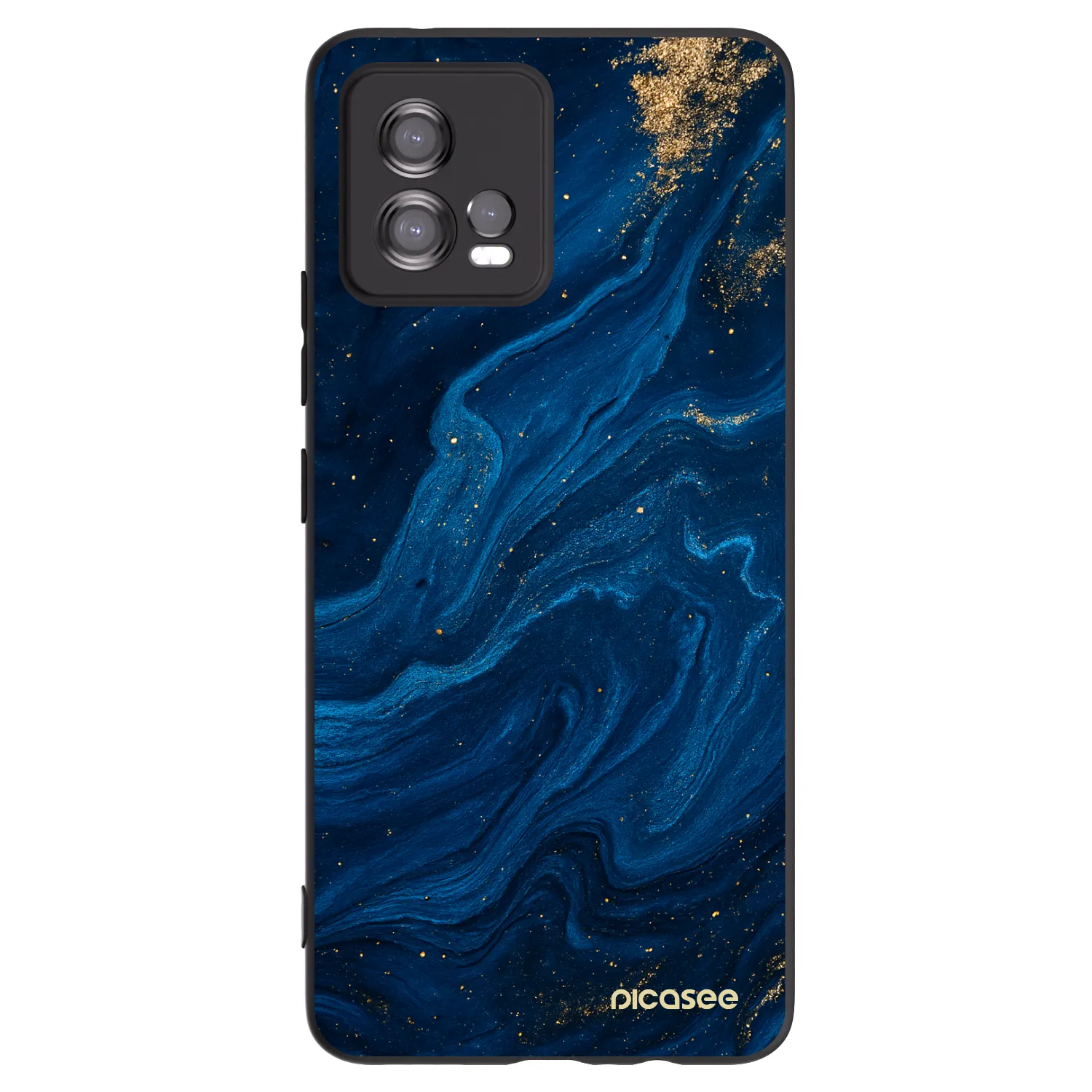 Picasee husă neagră din silicon pentru Motorola Moto G72 - Blue