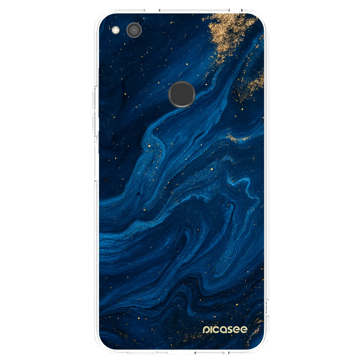 Picasee husă transparentă din silicon pentru Huawei P9 Lite 2017 - Blue