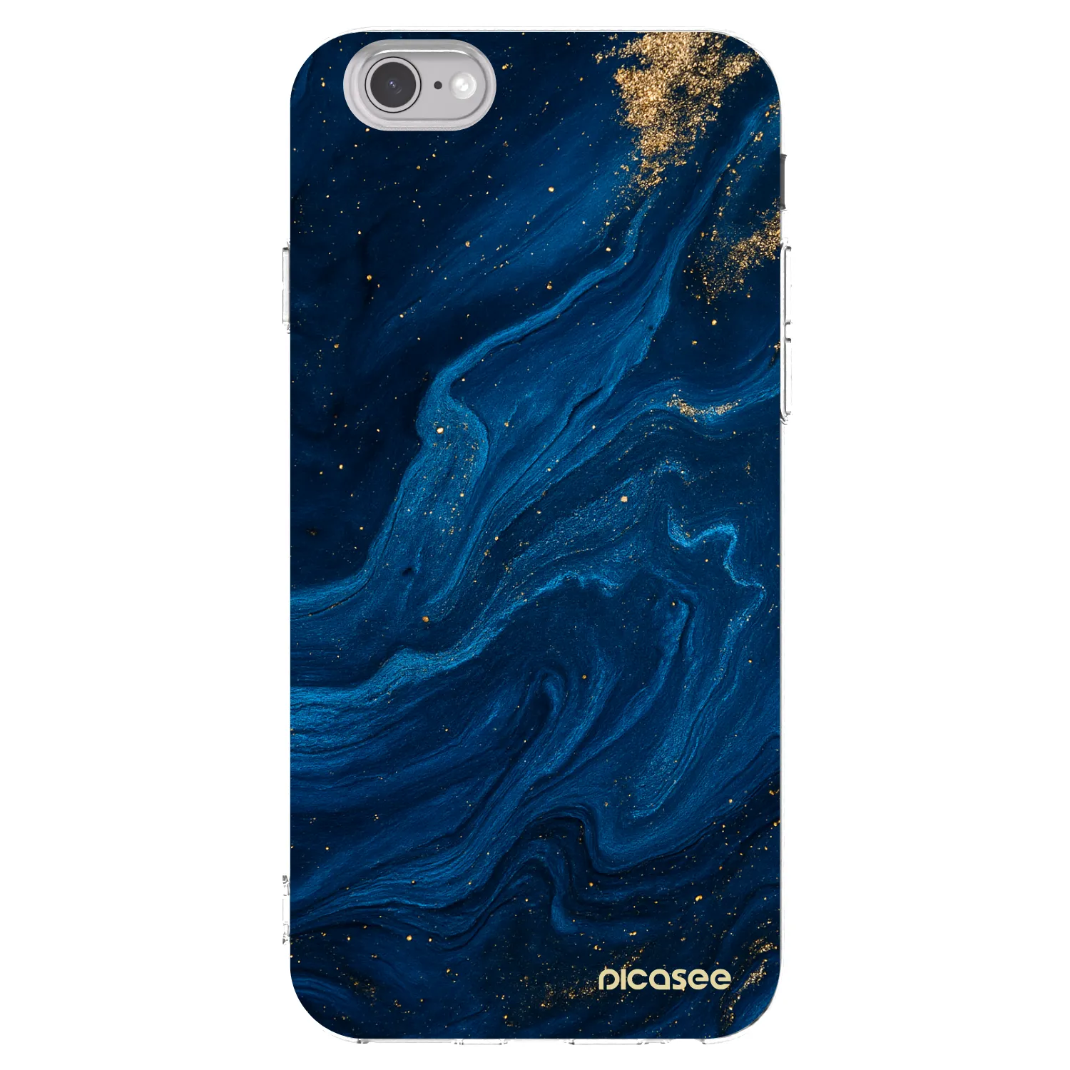 Picasee husă transparentă din silicon pentru Apple iPhone 6/6S - Blue