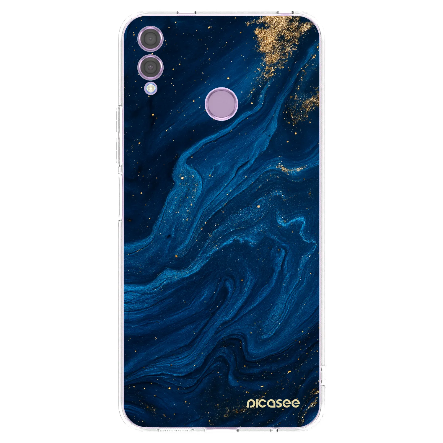 Picasee husă transparentă din silicon pentru Honor 8X - Blue