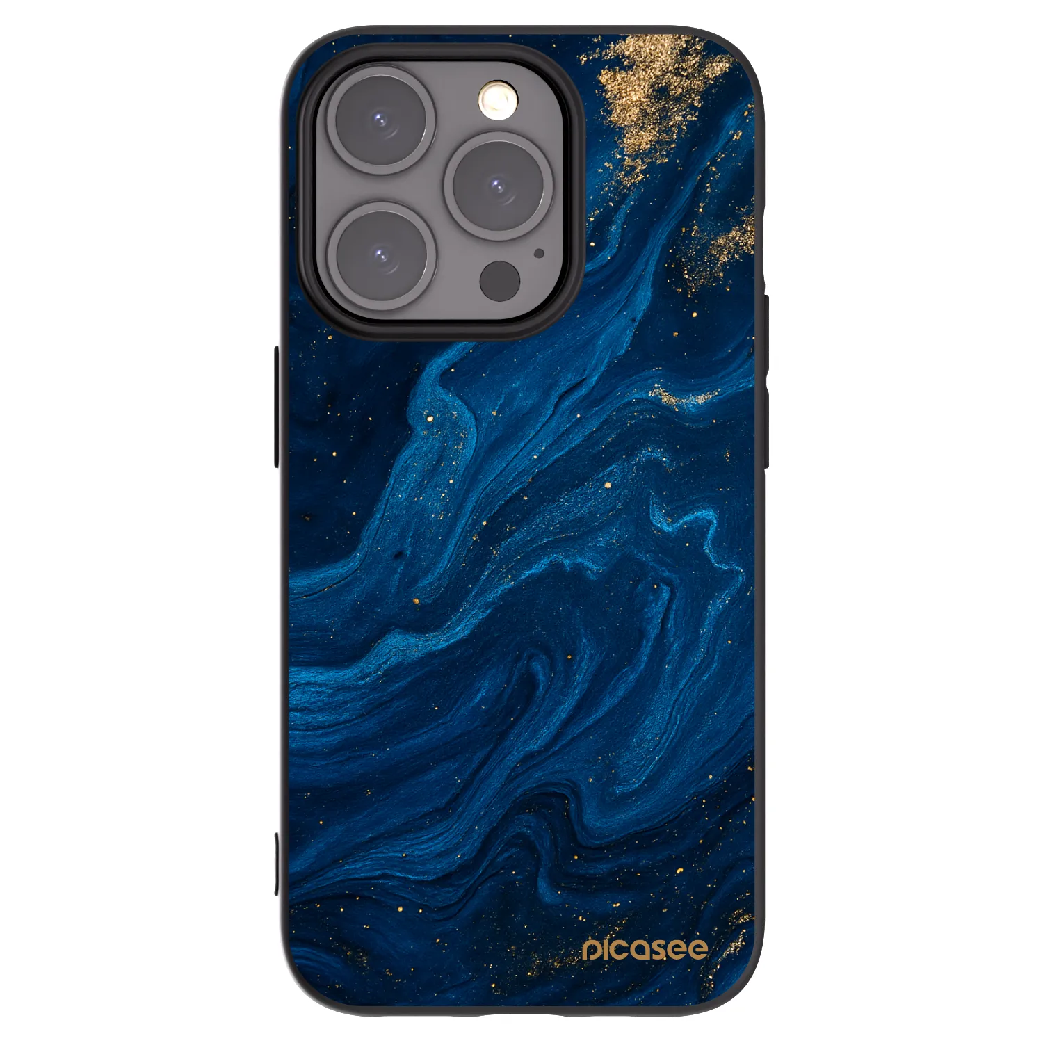 Picasee husă neagră din silicon pentru Apple iPhone 15 Pro - Blue