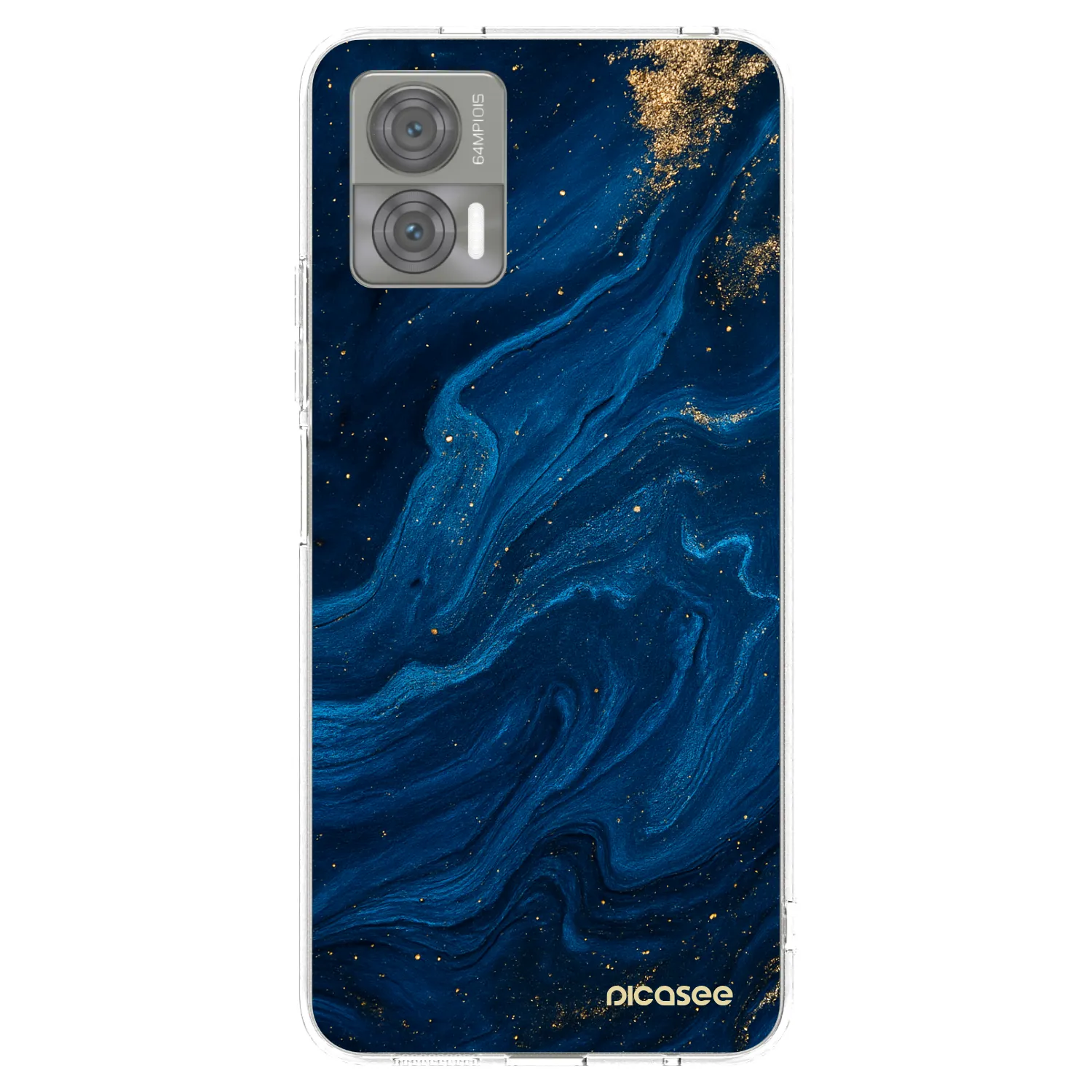 Picasee husă transparentă din silicon pentru Motorola Edge 30 Neo - Blue