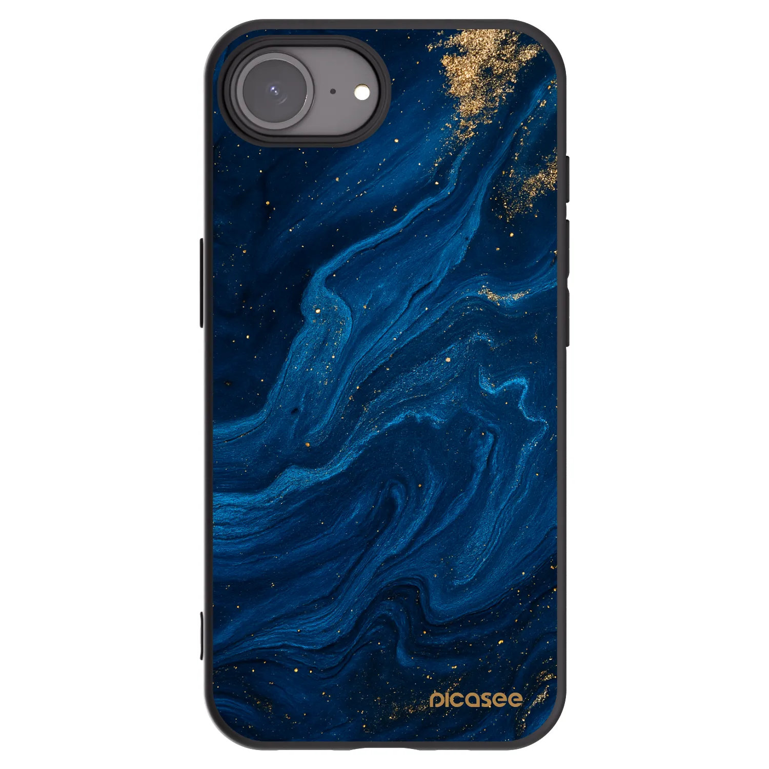 Picasee husă neagră din silicon pentru Apple iPhone 16e - Blue