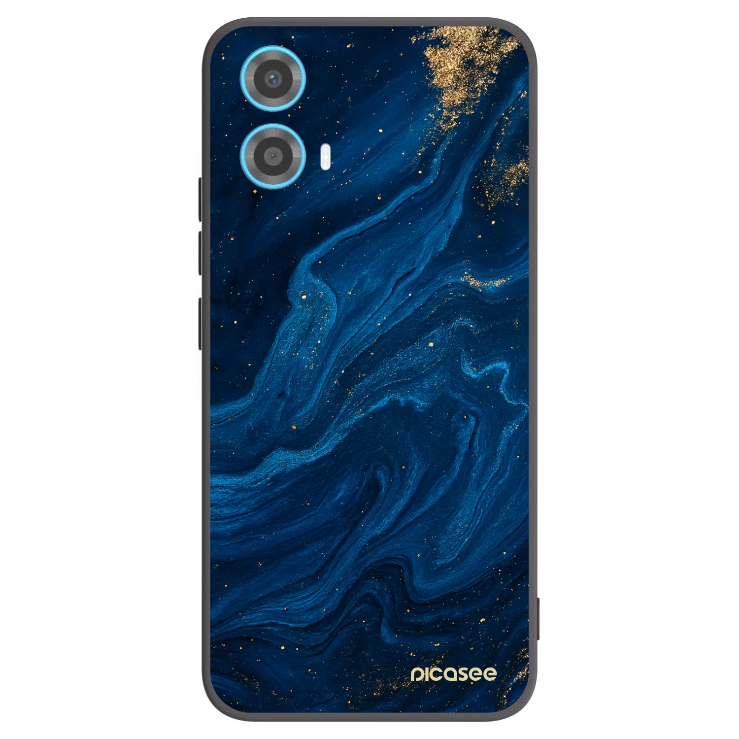 Picasee husă neagră din silicon pentru Motorola Moto G34 5G - Blue