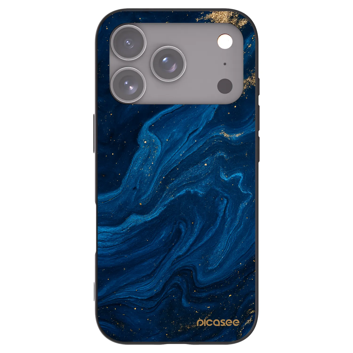 Picasee husă neagră din silicon pentru Apple iPhone 17 Pro - Blue