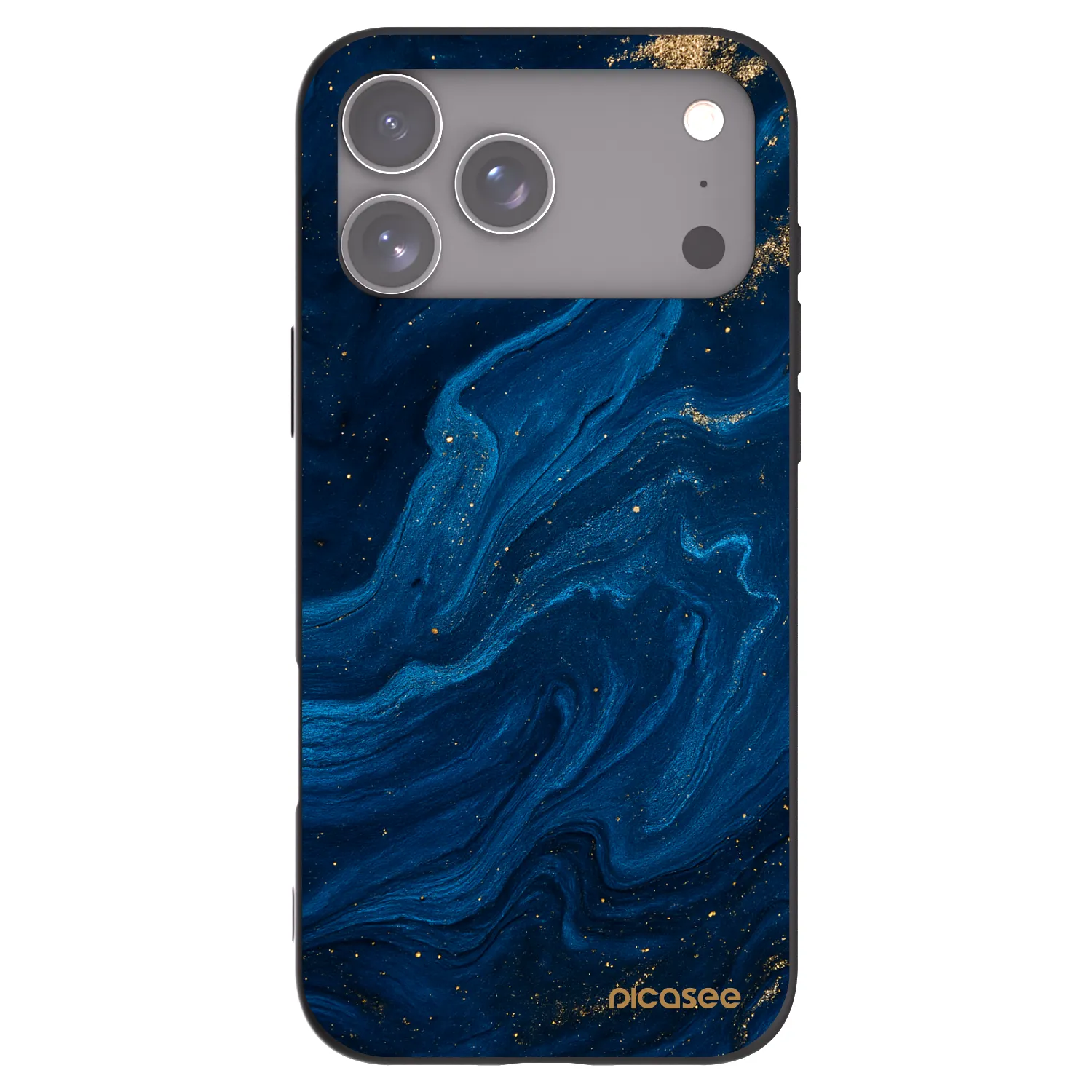 Picasee husă neagră din silicon pentru Apple iPhone 17 Pro Max - Blue