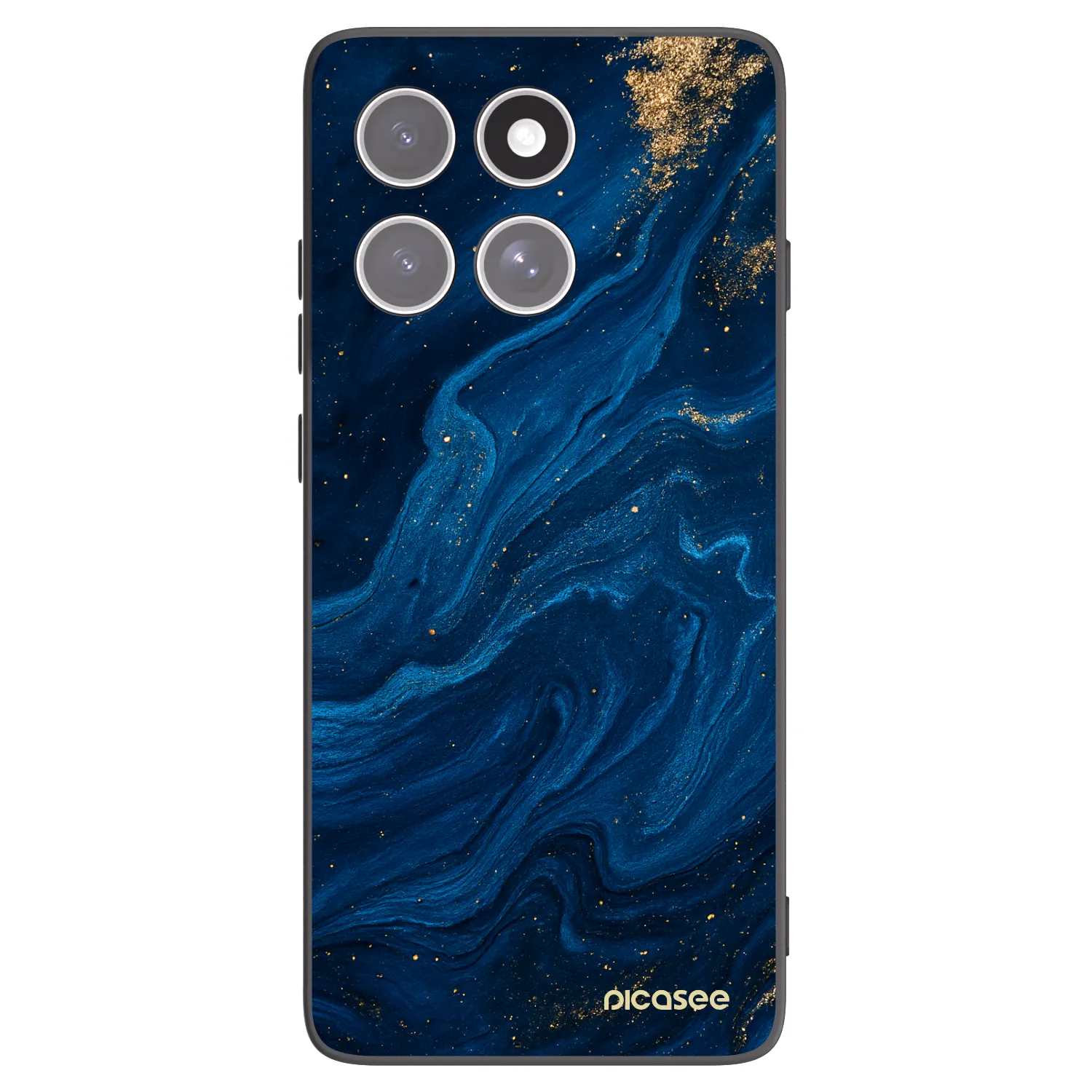 Picasee husă neagră din silicon pentru Motorola Edge 60 Fusion - Blue