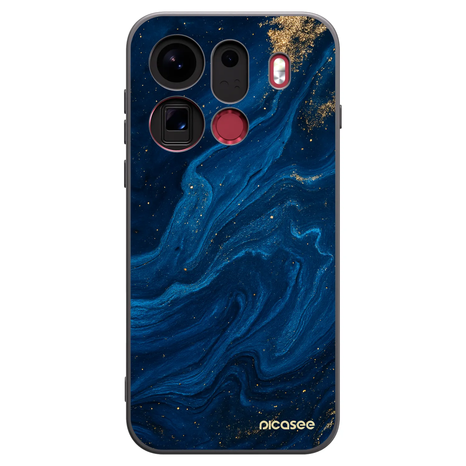 Picasee husă neagră din silicon pentru OPPO Find X9 Pro - Blue