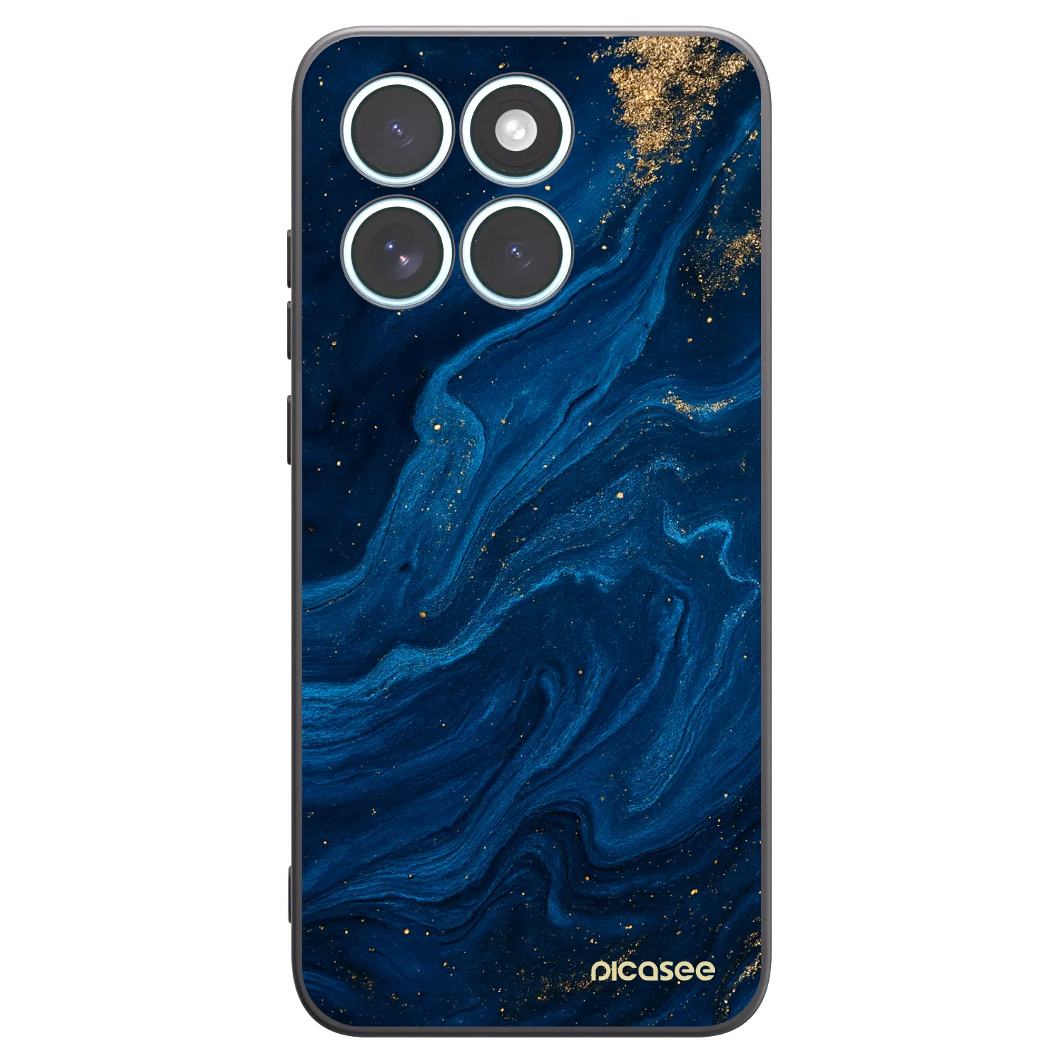 Picasee husă neagră din silicon pentru Motorola Edge 70 Fusion - Blue